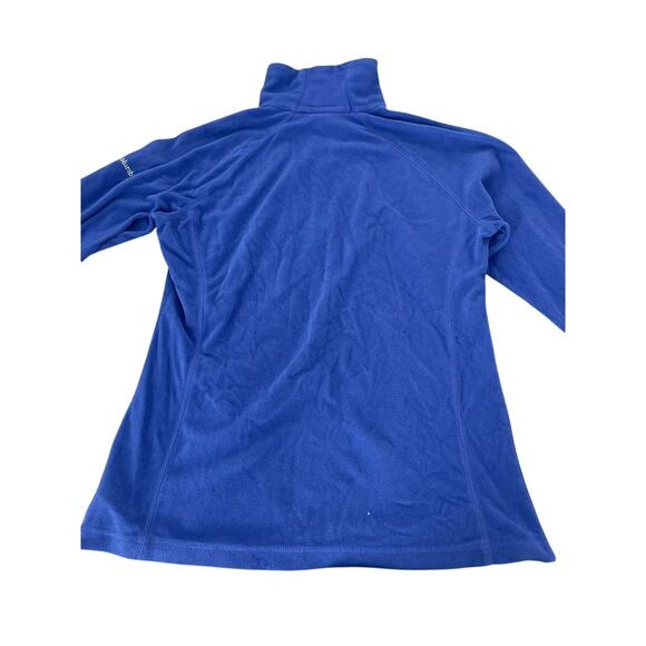 Columbia Royal Blue Pullover Quarter Zip Fleece Jacket Women's Size Large - Picture 3 of 6